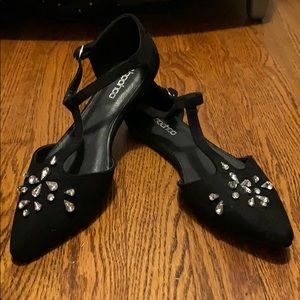 Black Suede Closed Toe Sandals